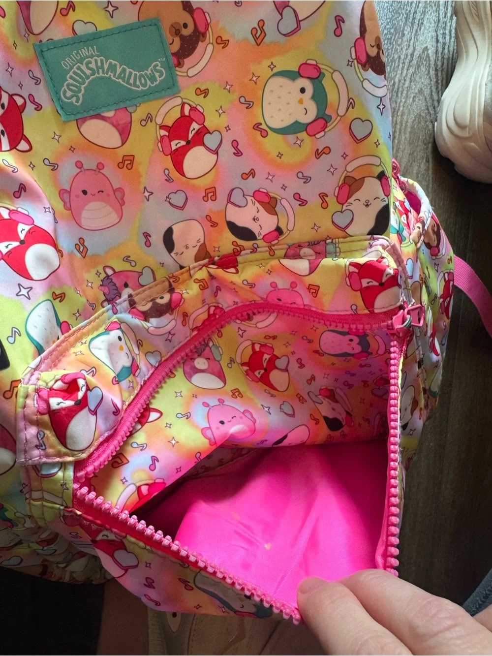 Squishmallows school travel backpack 16” by 12”